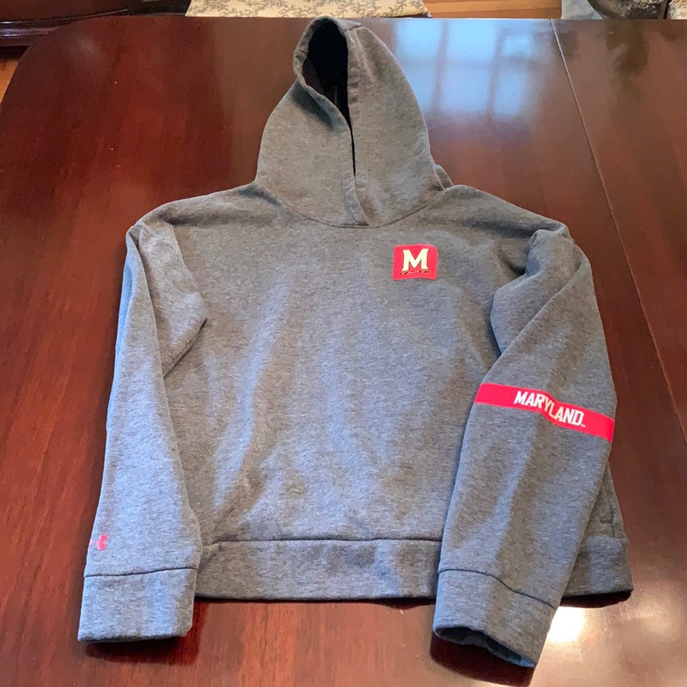 UMD Gray Hoodie. Size SM/P/CH